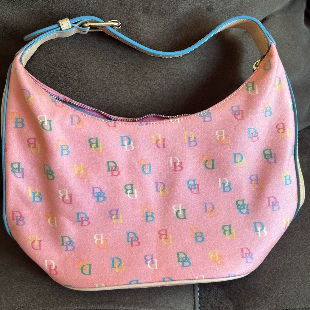 Doobey & Burke Pink Logo-Print Shoulder Bag